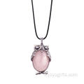 Collier pendentif pendentif en alliage pendentif hibou Rose Charme faisant pour accessoire de décoration